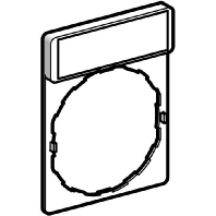 Image of Schneider Electric ZBY2101 Toetsring voor opschrift Met schild (l x b) 30 mm x 40 mm Zonder markering Zwart, Rood 1 stuks