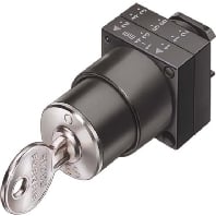 Image of 3SB3000-4LF11 - Key actuator silver IP66 3SB3000-4LF11