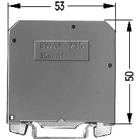 Image of 8WA1011-1PM00 - Ground terminal block 2-p 16mm 8WA1011-1PM00