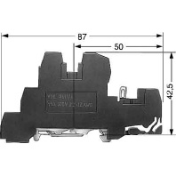 Image of 8WA1011-3JF18 - Installation terminal block 6mm 24A 2-p 8WA1011-3JF18