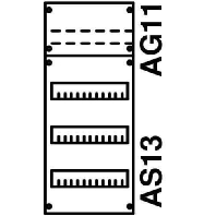 Image of 1V0KA - Panel for distribution board 600x250mm 1V0KA