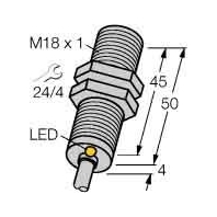 Image of Bi5U-M18-AP6X - Inductive proximity switch 5mm Bi5U-M18-AP6X