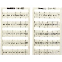 Image of 209-703 (5 Stück) - Label for terminal block 4mm white 209-703