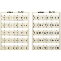 Image of 793-566 - Label for terminal block 5mm white 793-566