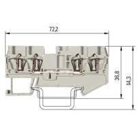 Image of WKF 1,5 D2/2/35 - Feed-through terminal block WKF 1,5 D2/2/35