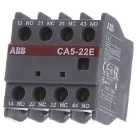 Image of CA5-22E - Auxiliary contact block 2 NO/2 NC CA5-22E