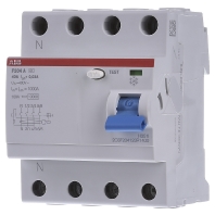 Image of F204A-40/0,03L - Residual current breaker 4-p 40/0,03A F204A-40/0,03L