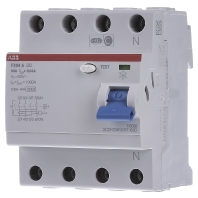 Image of F204A-63/0,03 - Residual current breaker 4-p 63/0,03A F204A-63/0,03