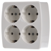 Image of 2011 ws - Socket outlet strip white 2011 ws