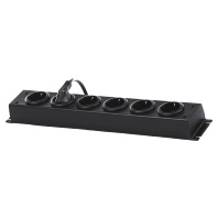 Image of 5000/6 sw - Socket outlet strip black 5000/6 sw