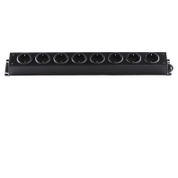 Image of 5000/8 sw - Socket outlet strip black 5000/8 sw