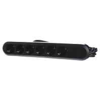 Image of 381.149K - Socket outlet strip black 381.149K