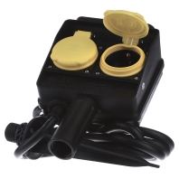 Image of 394.180 - Socket outlet strip black 394.180