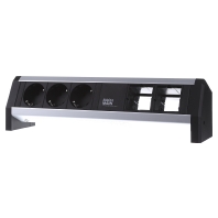 Image of 902.001 - Socket outlet strip black 902.001