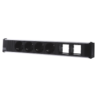 Image of 912.007 - Socket outlet strip black 912.007