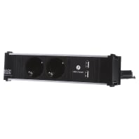 Image of 912.0156 - Socket outlet strip black 912.0156