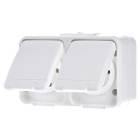 Image of 445404 - Socket outlet protective contact white 445404