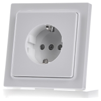 Image of DSS65F-wg - Socket outlet protective contact white DSS65F-wg