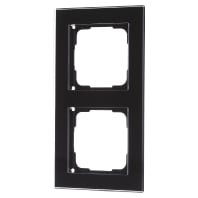 Image of QR2Gs-sz - Frame 2-gang black QR2Gs-sz