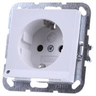 Image of 117027 - Socket outlet protective contact white 117027