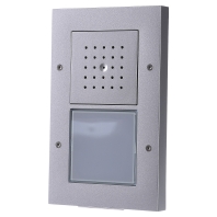 Image of 126665 - Door loudspeaker 1-button silver - 126665- special offer