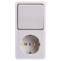 Image of 676 A - Combination switch/wall socket outlet 676 A