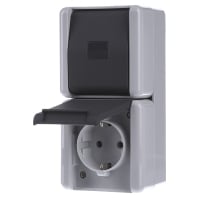 Image of 871 W - Combination switch/wall socket outlet 871 W