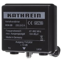 Image of VCN 20 - CATV-amplifier Gain VHF10dB Gain UHF10dB VCN 20