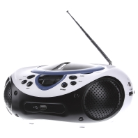 Image of FM CD-radio Lenco SCD-38 USB blauw AUX, CD, FM, USB Blauw