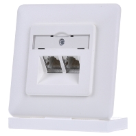 Image of E-DAT 8/8(8)UP rws - RJ45 8(8) Data outlet Cat.5E white E-DAT 8/8(8)UP rws