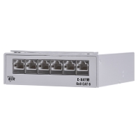 Image of TN EDATC6-6AP-rws - Patch panel copper 6x RJ45 8(8) TN EDATC6-6AP-rws