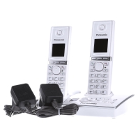 Image of KX-TG8062GW - Cordless telephone analogue white KX-TG8062GW