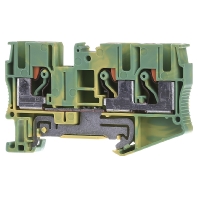 Image of PT 6-TWIN-PE (50 Stück) - Ground terminal block 1-p 8,2mm PT 6-TWIN-PE