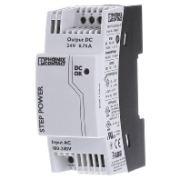 Image of Phoenix Contact STEP-PS/1AC/24DC/0.75 Din-rail netvoeding 24 V/DC 0.83 A 18 W 1 x