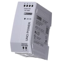 Image of Phoenix Contact UNO-PS/1AC/12DC/55W Din-rail netvoeding 12 V/DC 4.6 A 55 W 1 x