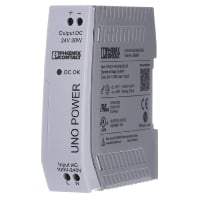 Image of Phoenix Contact UNO-PS/1AC/24DC/30W Din-rail netvoeding 24 V/DC 1.25 A 30 W 1 x