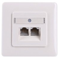 Image of UAE-ClassEA iso8/8Up - RJ45 8(8) Data outlet Cat.6 white UAE-ClassEA iso8/8Up