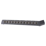 Image of PP-Cat.6A iso-12 Ap - Patch panel copper 6x RJ45 8(8) PP-Cat.6A iso-12 Ap