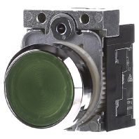 Image of 3SU1152-0AB40-1BA0 - Complete push button green 3SU1152-0AB40-1BA0