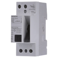 Image of 5SM3314-6 - Residual current breaker 2-p 40/0,03A 5SM3314-6