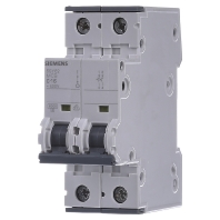 Image of 5SY6216-7 - Miniature circuit breaker 2-p C16A 5SY6216-7