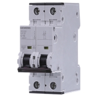 Image of 5SY6210-7 - Miniature circuit breaker 2-p C10A 5SY6210-7