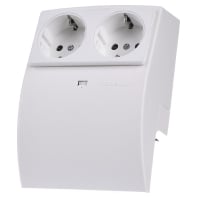 Image of L 2250 rws - 2x socket outlet box for skirting duct L 2250 rws