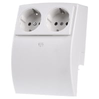 Image of L 3250 cws - 2x socket outlet box for skirting duct L 3250 cws