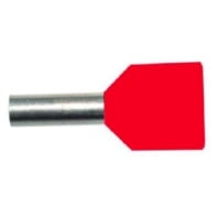 05101063 (500 Stück) - Double wire end sleeves 2x1.0 mm²/10mm PAEH 100D/10 red insulated VE500