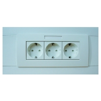 05103935 - Socket unit PBRSE3RW pure white triple for PBR70, 05103935 - Promotional item