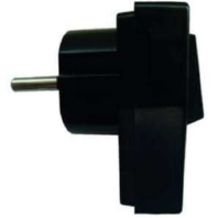 05104473 - T-angle plug SCHUKO PTSWSS black