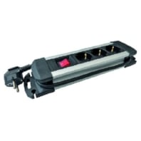 05105886 - PDSLAS 3a/s 3f power strip with switch aluminium/black