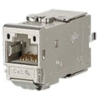 130B11-Z (12 Stück) - Cat6A ISO modular jack RJ45 180° C6A Jack, 130B11-Z - Promotional item