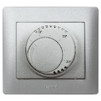 775685 - Room thermostat Galea soft aluminium, 775685 - Promotional item